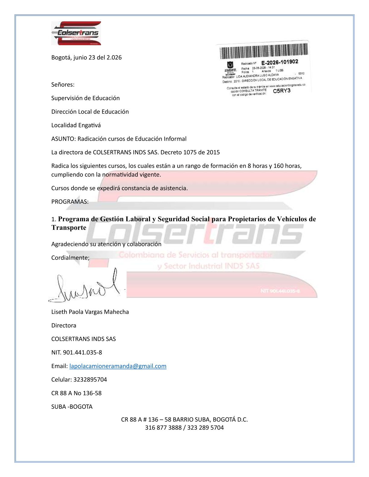 Certificación 18